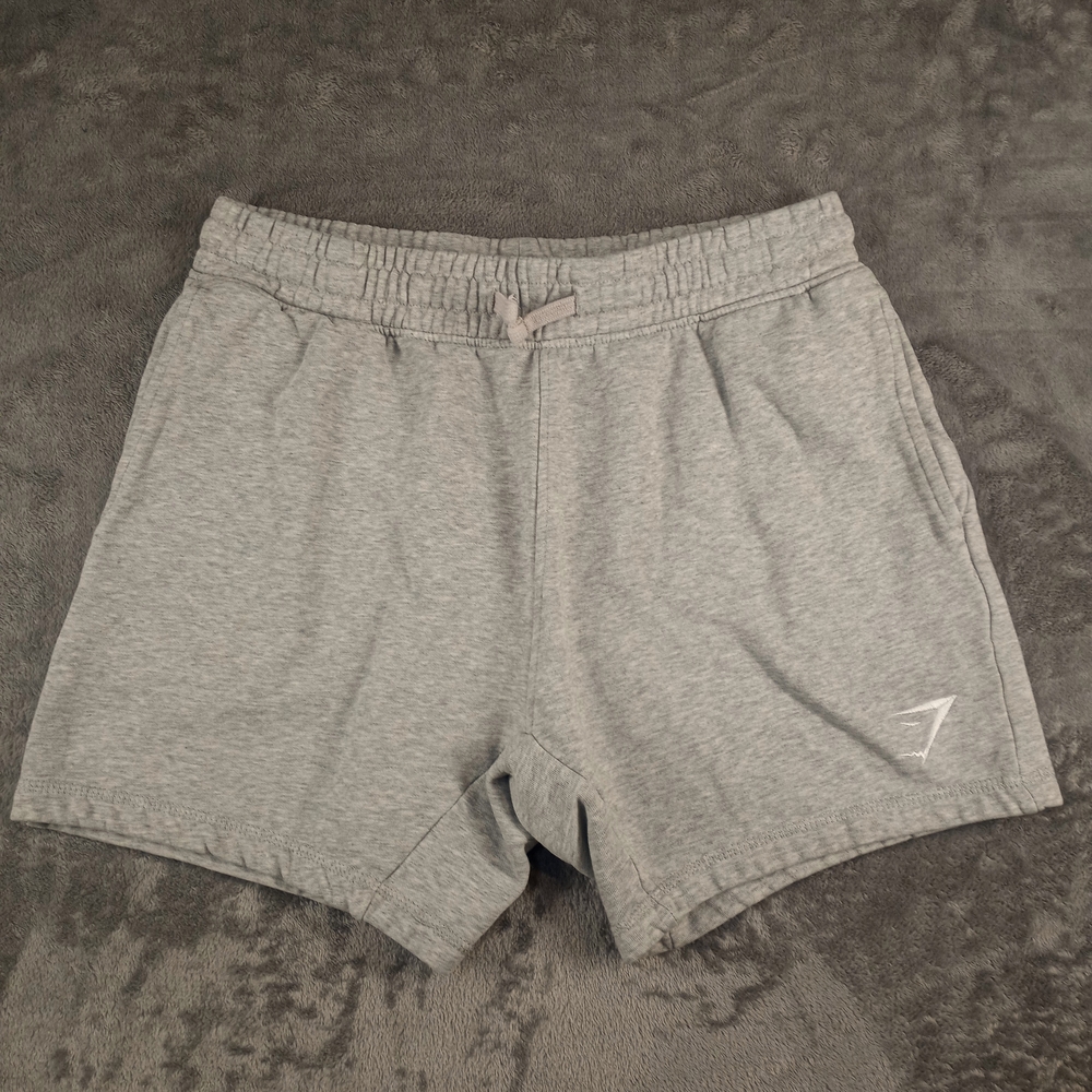 Gymshark Women's Gray Cotton-Blend Lounge Shorts Size Medium